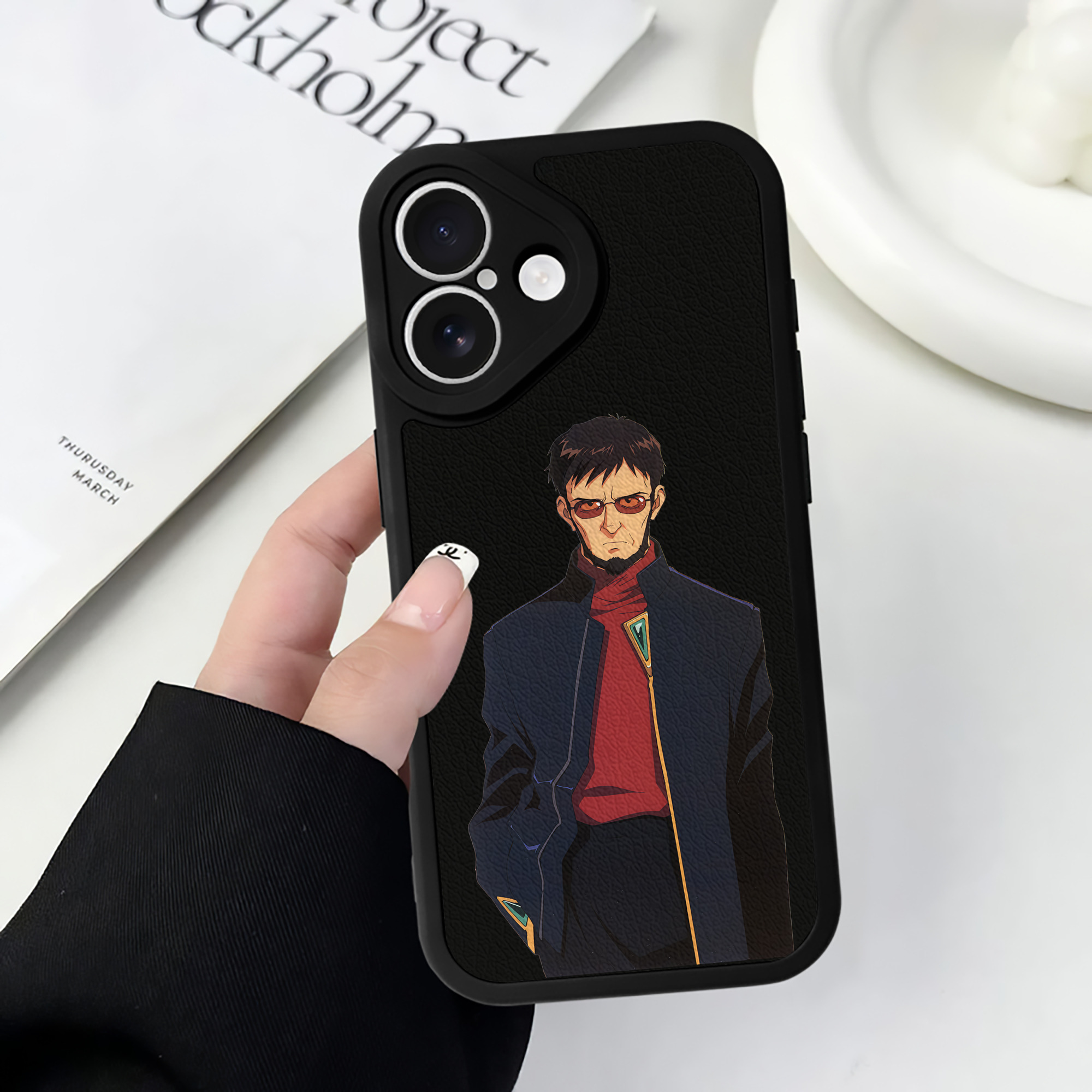 （画像用） EVA 新世紀エヴァンゲリオン 【iPhone 16シリーズ対応】シリコンスマホケース（レザー調） 材質：シリコン